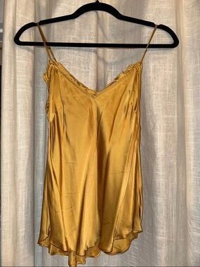 Wilfred Satin Mustard Slip Cami